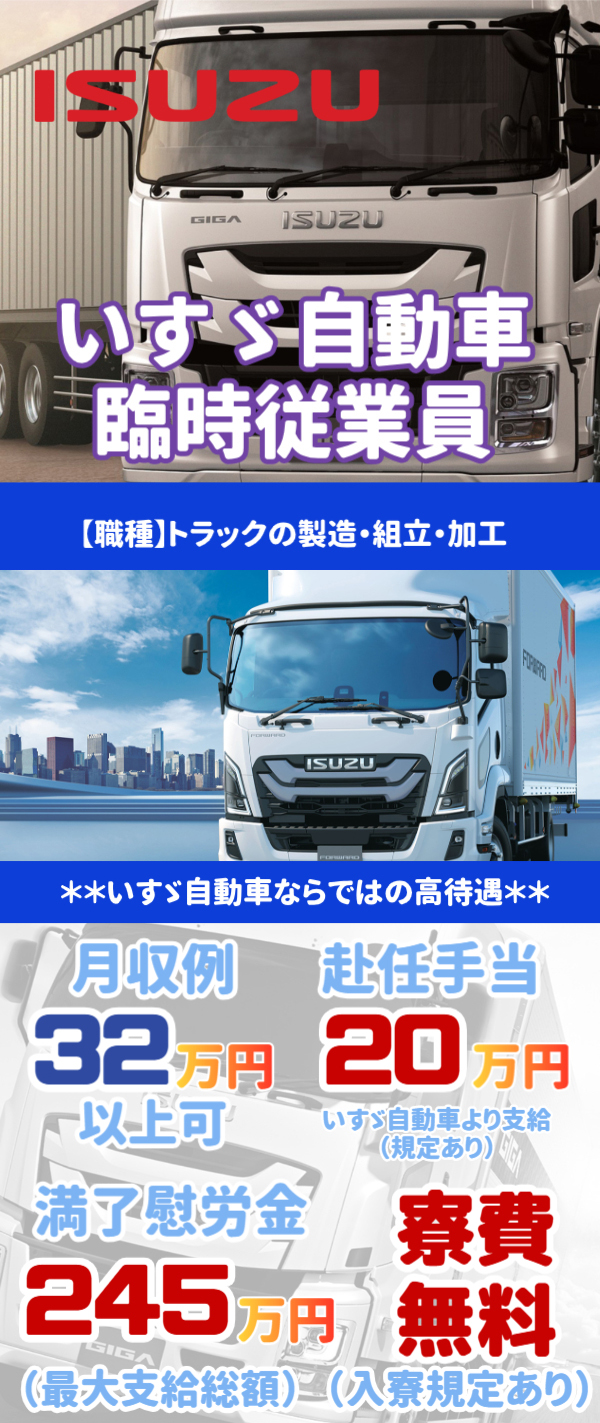 いすゞ入社祝金等概要